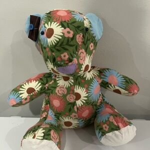 Floral Patterned Teddy Bear
